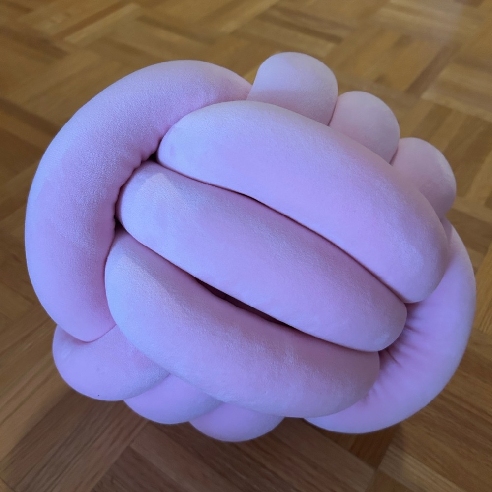 Pink Knot Stress Pillow